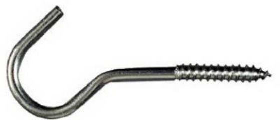 National Hardware® N220-814 Screw Hook, 1/4" x 4-1/4", Stainless Steel