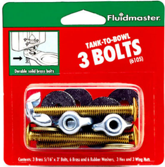 Fluidmaster 6105 3-Bolt Tank To Bowl Kit