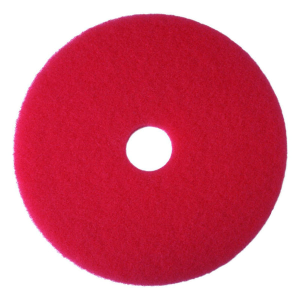 3M 08395 Buffer Floor Pad 5100, 20", Red