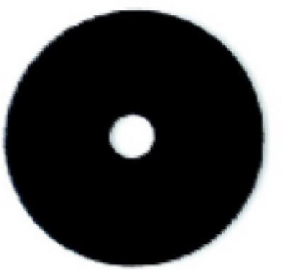 3M 08379 Thick Line Stripping Floor Pad 7200, 17", Black