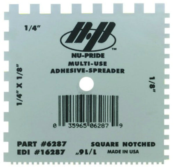 Marshalltown® 16287 Nu-Pride Notched Multi-Use Spreader/Scraper, 4" x 4", Plastic