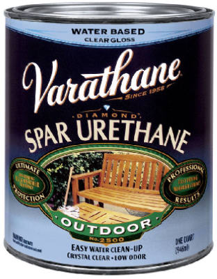 Varathane 250241 Outdoor Crystal Clear Satin, Quart