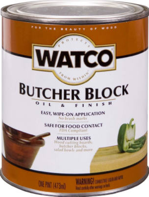 Watco® 241758 Butcher Block Oil & Finish, 1 Pt