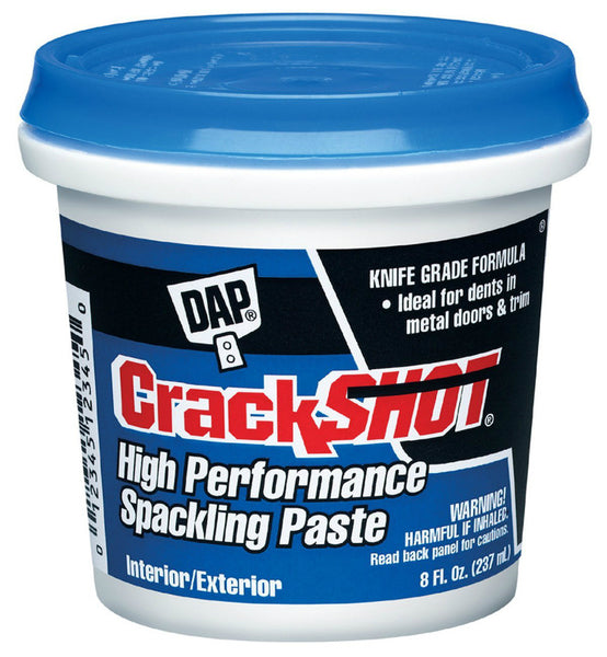 Dap® 12374 Crackshot® High Performance Spackling Paste, 1/2 Pt, White