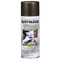 Rust-Oleum® 7274-830 Stops Rust® Metallic Spray Paint, 11 Oz, Antique Brass