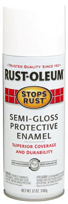 Rust-Oleum® Stops Rust® Protective Enamel Spray, 12 Oz, Semi-Gloss White