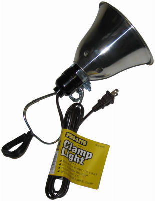 Pro-Lite RLS-6MC Aluminum Shade Clamp Lamp, 5.5″ dia, 60W