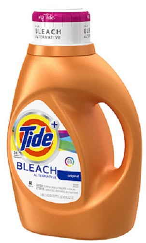 Tide Plus 13786 Bleach Alternative Liquid Laundry Detergent, 24 Loads, 46 Oz
