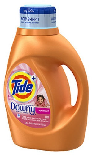 Tide 87453 Downy Liquid Laundry Detergent, April Fresh Scent, 50 Oz