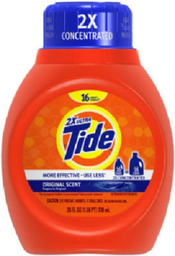 Tide 13875 Liquid Detergent, Regular Scent, 25 Oz