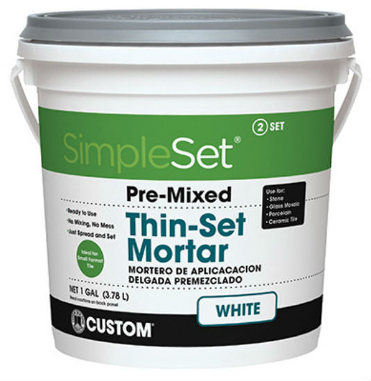 Custom® Building Products STTSW1-2 SimpleSet® Pre-Mixed Thin-Set Mortar, Gallon