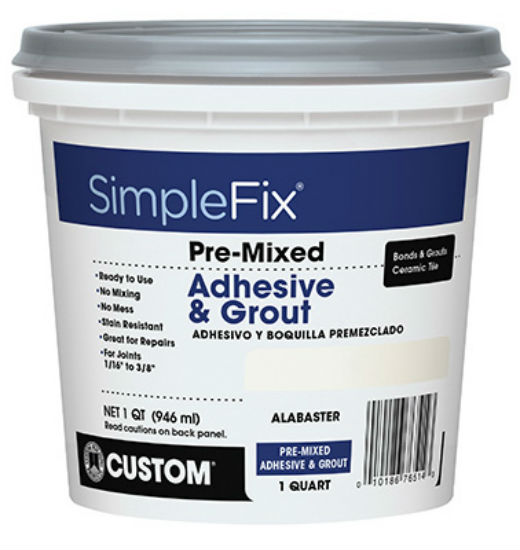 Custom® Building Products TAGAQT SimpleFix® Pre­Mixed Adhesive & Grout, 1 Quart