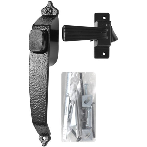 Wright Products™ VC333BL Colonial Tie-Down Push Button Door Latch, Black