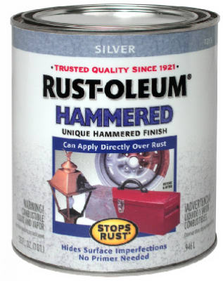 Rust-Oleum® Hammered Rust Preventative Brush Paint, 1 Qt, Silver