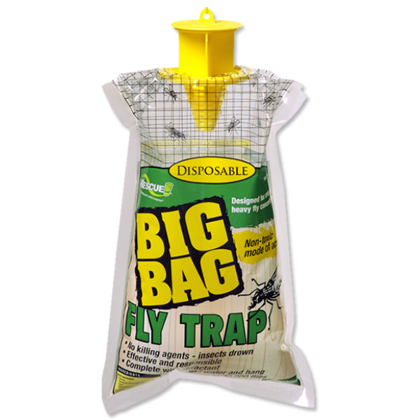 Rescue!® BFTD-DB12 Disposable Big Bag Fly Trap, Up To 40000 Flies