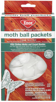Enoz 220-6 Moth-Tek Moth Packets, 6 Oz, Cedar Scent