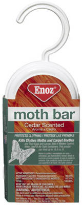 Enoz® 495-6 Cedar-Ize Moth Bar With Closet Hanger, 6 Oz