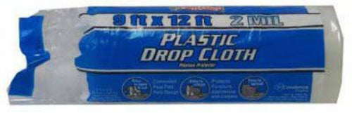 Film-Gard® 626236 Heavy Duty Plastic Drop Cloth, 9' x 12', 2.0 Mil