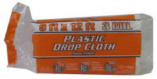 Film-Gard® 626248 Extra Heavy Duty Plastic Drop Cloth, 9' x 12', 3.0 Mil