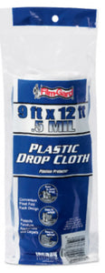 Film-Gard® 626204 Light Duty Plastic Drop Cloth, 9' x 12', 0.5 Mil
