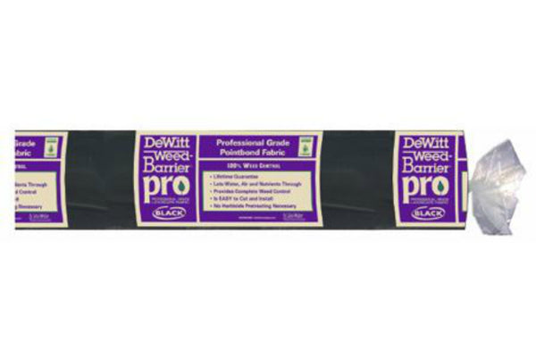 DeWitt® PRO-BLK3300 Weed-Barrier® PRO Landscape Fabric, Black, 3 Oz, 3' x 300'