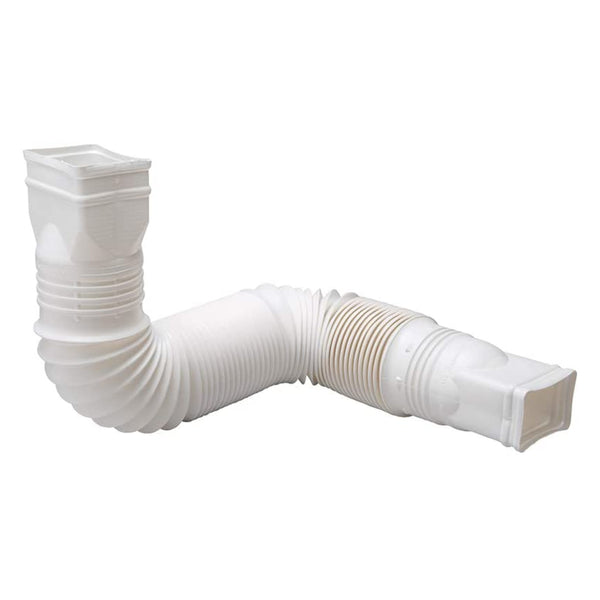 Amerimax 85010 Flexible Poly Downspout Extension, White