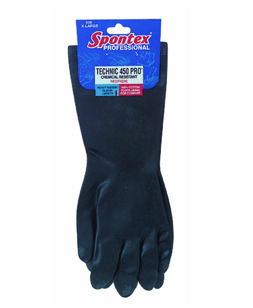 Spontex® Professional 33556 Technic 450 Black Neoprene Glove, X-Large