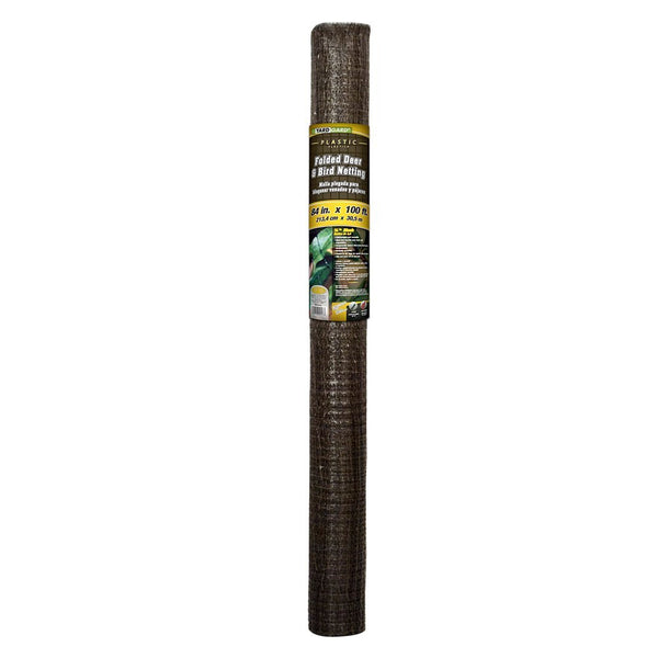 YardGard® 889554A Plastic Deer & Bird Netting, Black, 3/4"x3/4" Mesh, 84"x100'