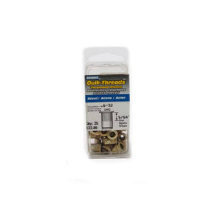 Surebonder® 632-80-25 Steel Threaded Insert, 6-32
