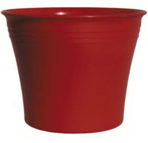 Robert Allen PIM2021011328 Aspen Indoor & Outdoor Plastic Planter, Red, 4.3"