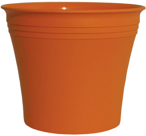 Robert Allen PIM2021018326 Aspen Indoor & Outdoor Plastic Planter, Orange, 7"