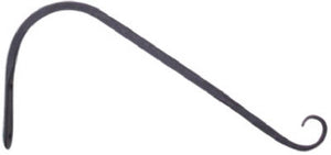 Panacea 89412 Forged Angled Hook Hanging Plant Bracket, 12", Black