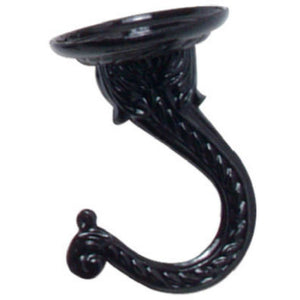 Panacea™ 86121 Decorative Jumbo Ceiling Hook, Black