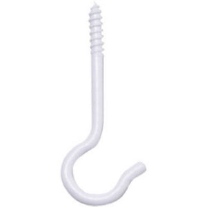Panacea™ 86202 Heavy Duty Ceiling Hook, White, 5-Pack