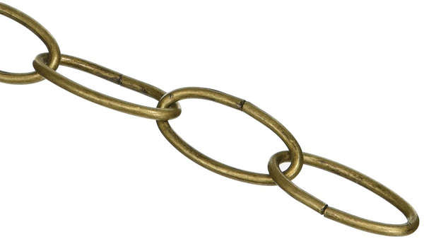 Panacea™ 86405 Steel Extender Chain, Antique Brass, 36"