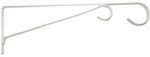 Panacea 85522D Steel Hanging Basket Bracket, 12", White