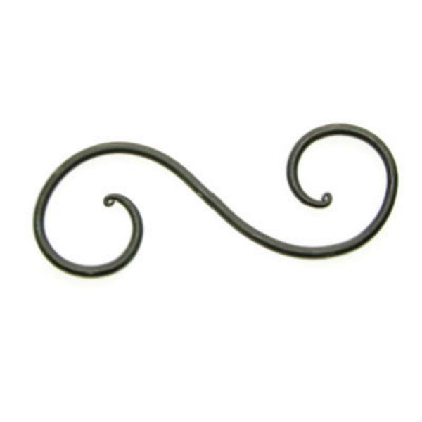 Panacea 85755 Forged Black S Hook, 6"