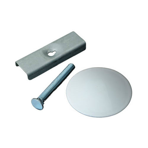 Master Plumber 822-434 White Powder Coated Sink Hole Cover, Steel