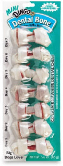 Dingo 26003 White Dental Bone, Mini, 7-Pack