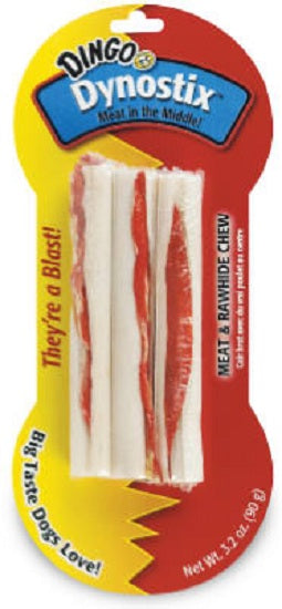 Dingo 99033 Dynostix Rawhide Chew Sticks, 3-Pack