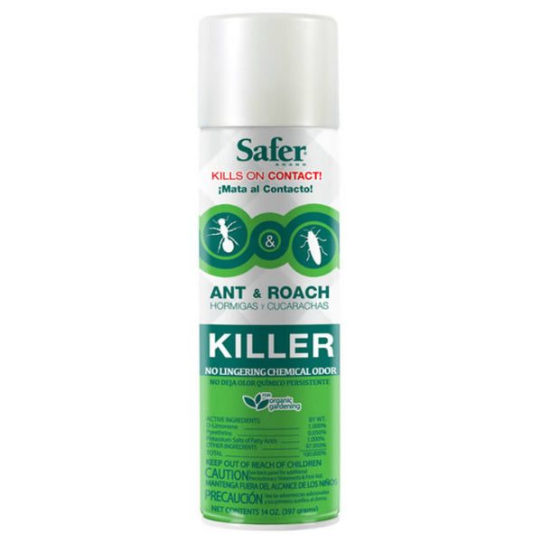 Safer® 5720 Ant & Roach Killer Aerosol Spray, Fresh Citrus Scent, 14 Oz