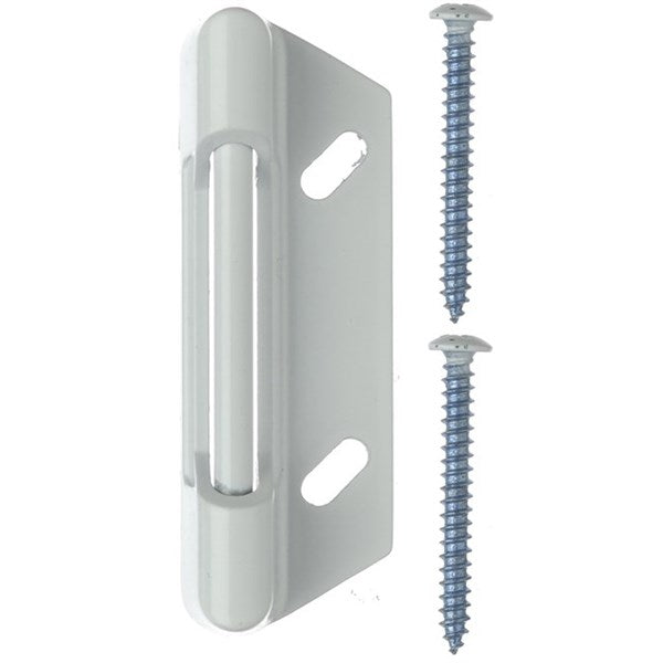 Wright Products™ V777STWH Knob Latch Replacement Strike Plate, White Finish