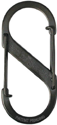 Nite Ize SB4-03-01 S-Biner Black Stainless Steel Dual-Gate Carabiner #4, 75 Lb