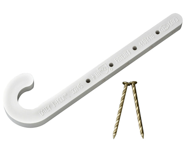 Oatey® 33764 Copper Tube Size Baby J-Hook Pipe Holder, 1/2" x 4", 6-Pack
