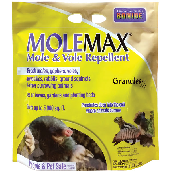 Bonide® 692150 Molemax® Mole & Vole Repellent Granules, 10 lbs