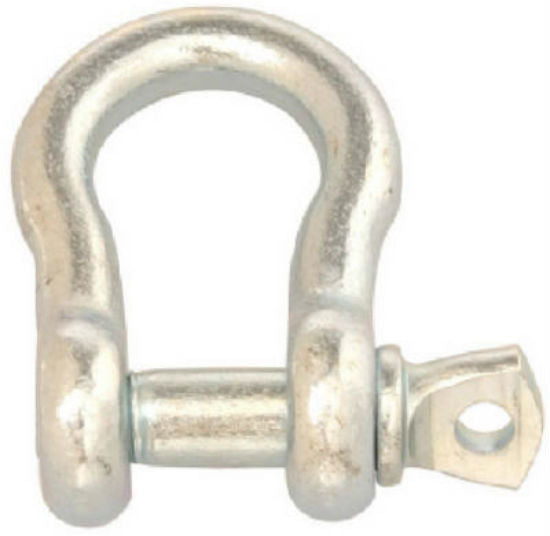 Campbell® T9600435 Screw Pin Anchor Shackle, 1/4", Zinc Plated