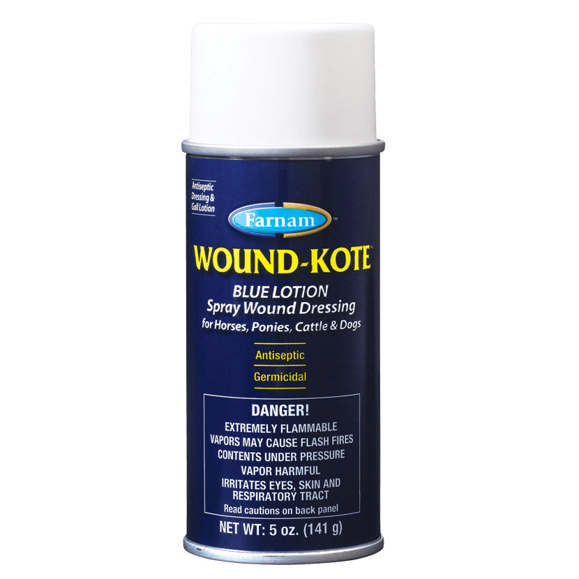 Farnam® 30401 Wound-Kote™ Blue Lotion Spray Wound Dressing Aerosol, 5 Oz