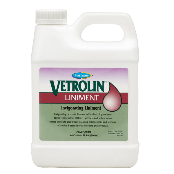 Farnam® 80192 Vetrolin® Invigorating Aromatic Liniment, 32 Oz