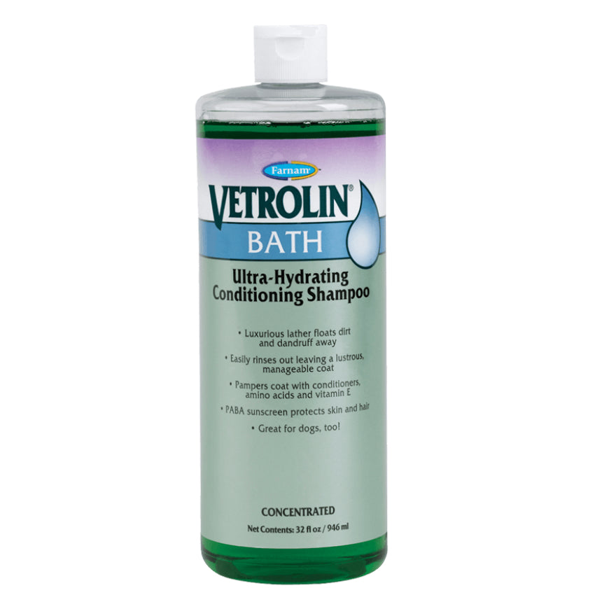 Farnam® 80305 Vetrolin® Ultra-Hydrating Conditioning Bath Shampoo, 32 Oz