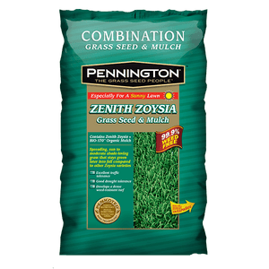 Pennington 100082871 Zenith Zoysia Grass Seed & Mulch, 5 Lb